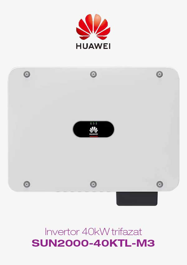 Invertor 40 kW trifazat Huawei SUN2000-40KTL-M3, Wlan, 4G este un invertor on-grid trifazat care utilizează topologia de circuit în trei trepte.