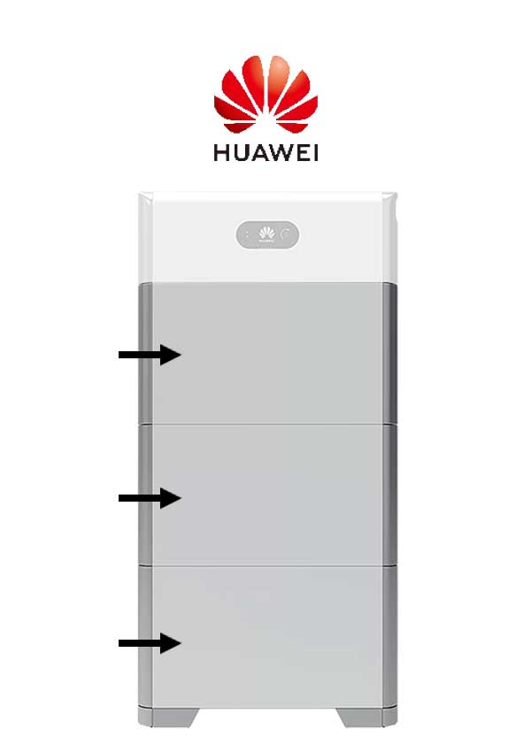 Modul acumulator Huawei LUNA2000-15-E0, LiFePo4 15 kWh este un acumulator Huawei. Cele 3 module de baterie LUNA2000-5-E0 sunt stivuibile impreuna, acest lucru permitand instalarea rapida si usoara.